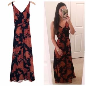 NOM DE PLUME Tie Dye Open Back Maxi Dress